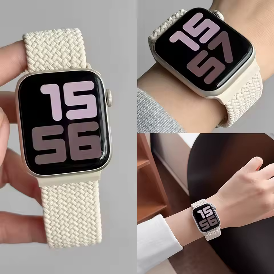 Braided Solo Loop Strap for Apple Watch – Nylon Band