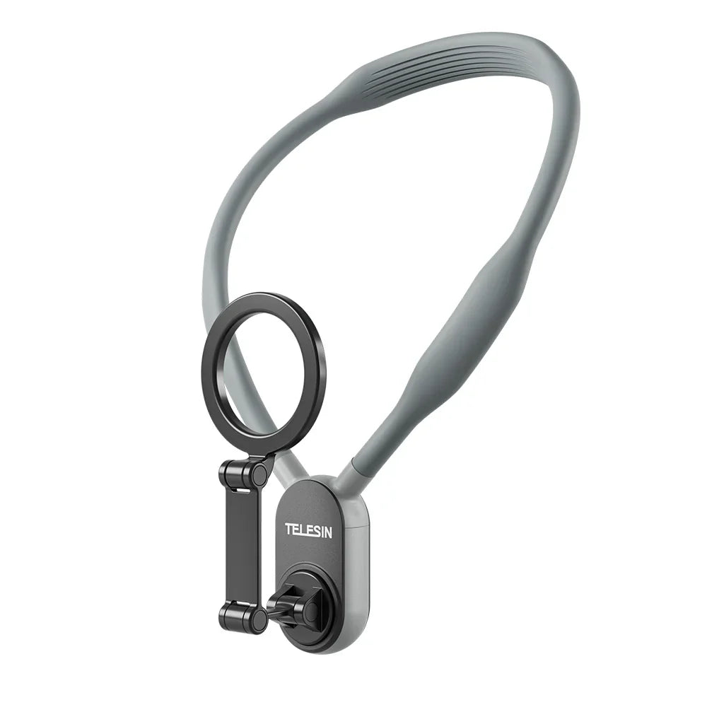 TELESIN Smartphone Magnetic Neck Holder – Hands-Free Adjustable Mount for Content Creation & Video Calls