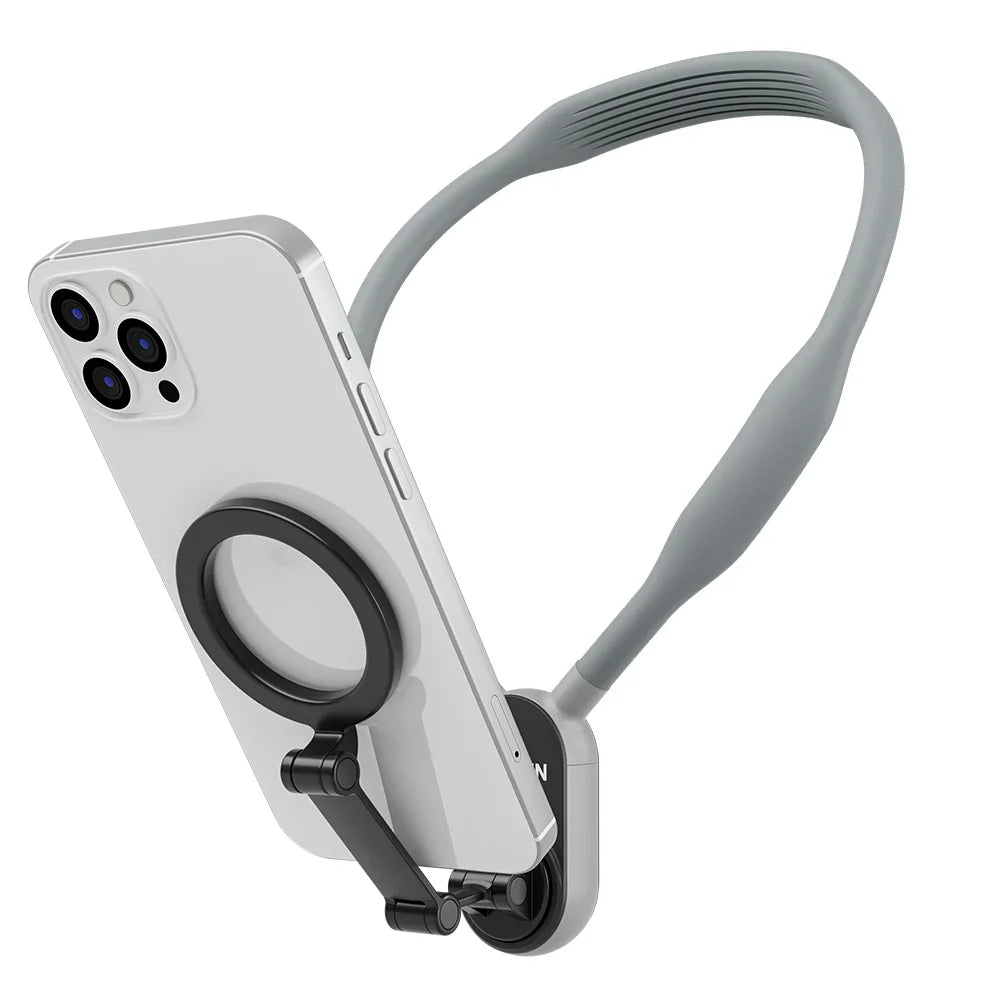 TELESIN Smartphone Magnetic Neck Holder – Hands-Free Adjustable Mount for Content Creation & Video Calls