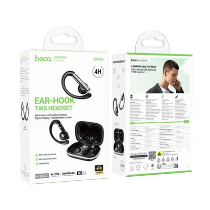 Hoco EW206 Mist earbuds ergonomic in ear design
