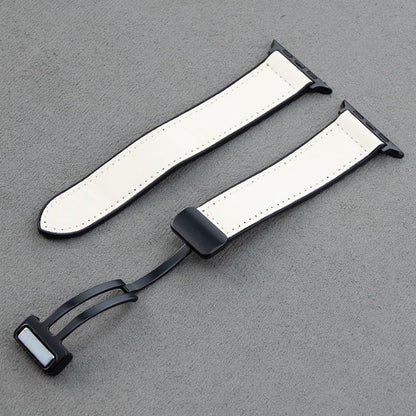 Magnetic Leather Apple Watch Band – Premium Comfort Strap