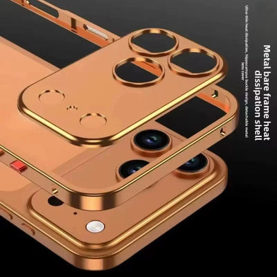 Aviation Aluminum Frame Case with Full Camera Protection – iPhone 17 Pro / Pro Max