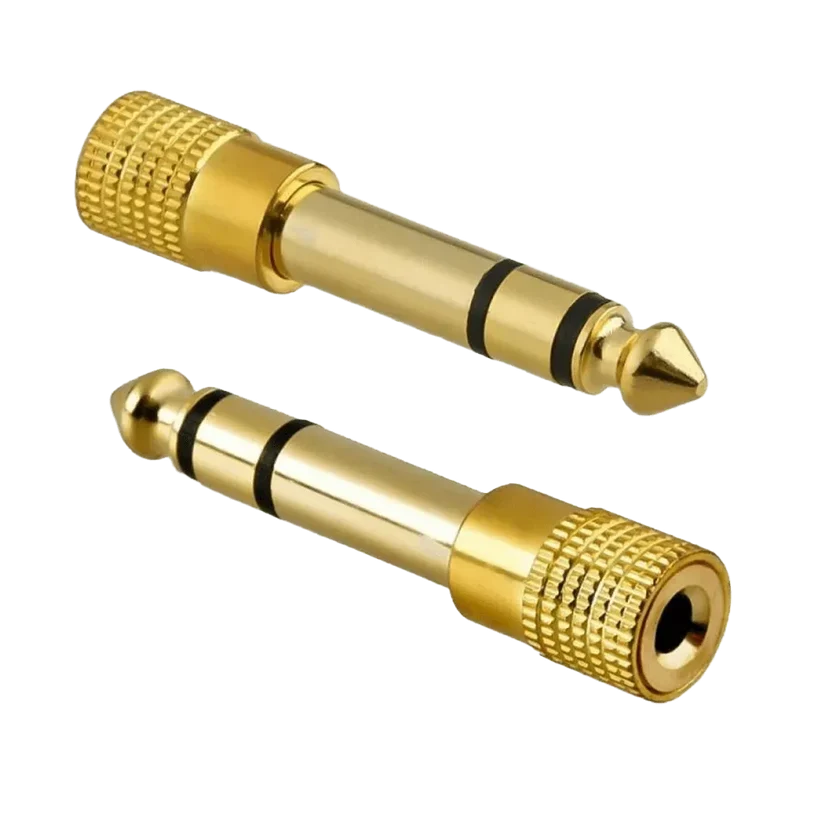 Gold-Plated 3.5mm Female to 6.5mm Male Audio Adapter