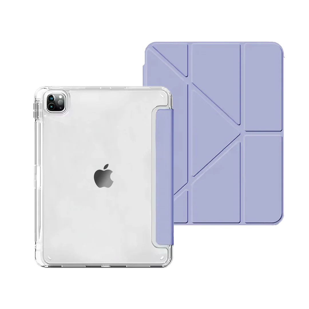 Smart Tri-Fold iPad Case with Clear Back for iPad 10.9 / 11 (A16)