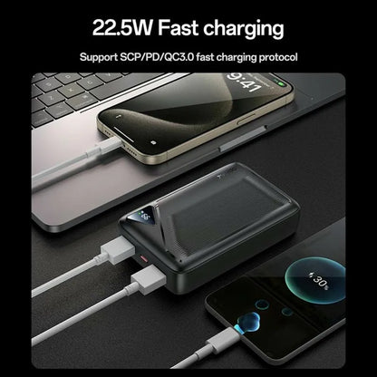 YESIDO YP82 power bank with dual USB-A and USB-C ports.
