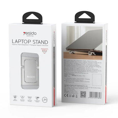 Yesido LP11 laptop riser folded flat at 4mm thick