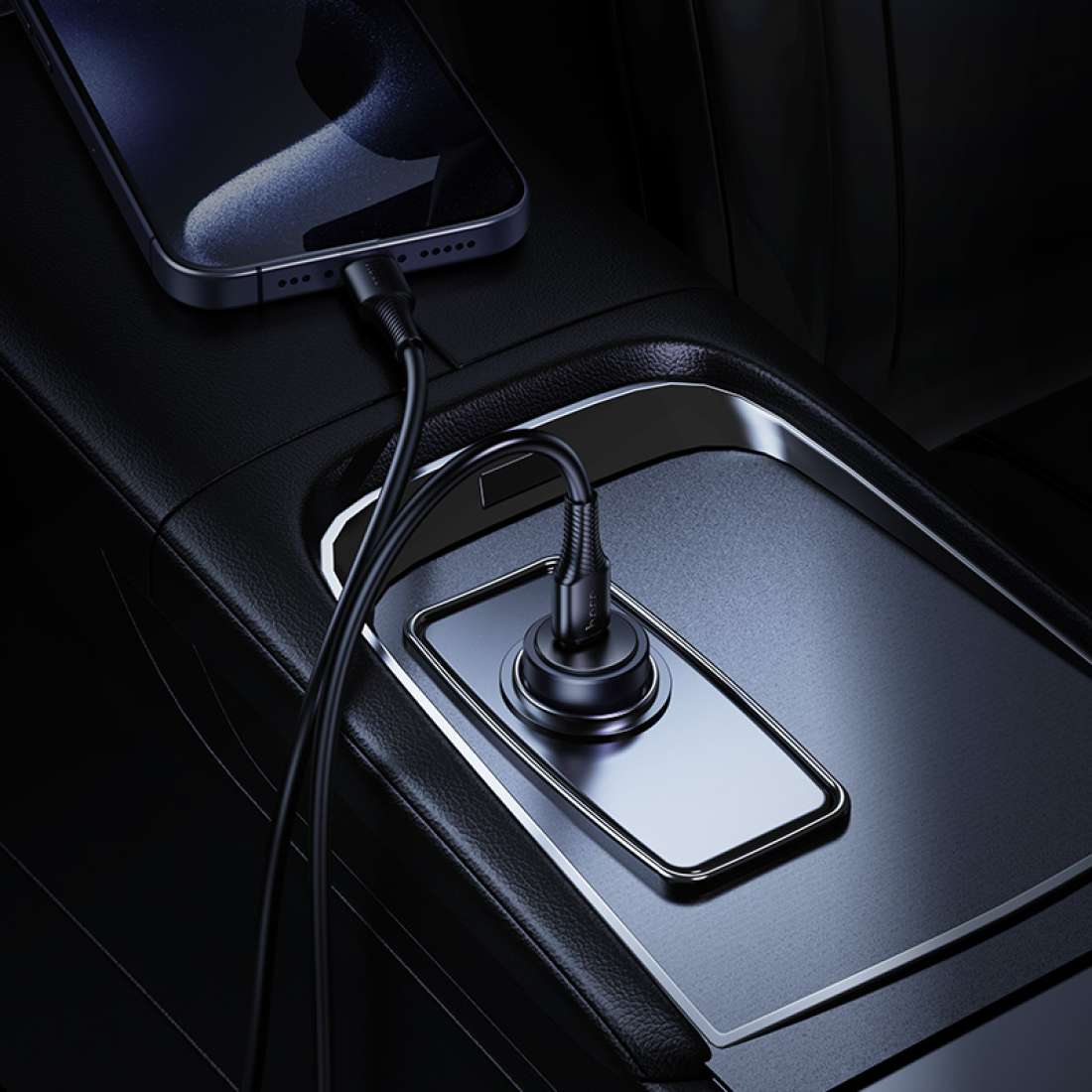 Car Charger with Type-C to Type-C PD 30W Cable HOCO Z62A