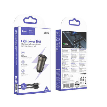 Fast charging HOCO car adapter for iPhone and Apple devices
