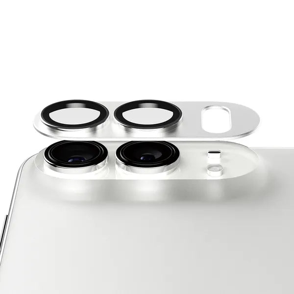 iPhone Duo full coverage camera lens protector Silver