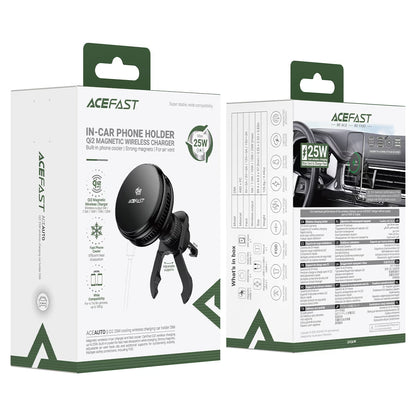 Qi2 25W Wireless Car Charger – Acefast D66 Magnetic Vent Mount