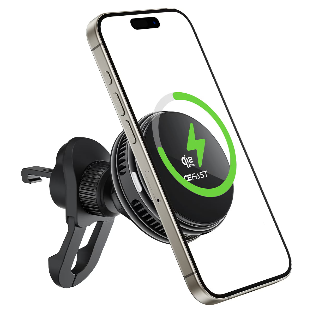 Qi2 25W Wireless Car Charger – Acefast D66 Magnetic Vent Mount