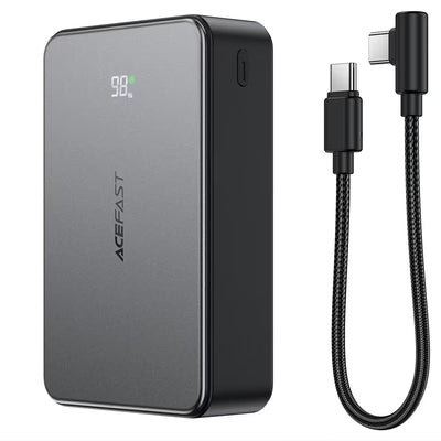 Acefast M29 20000mAh power bank with built in cable and compact design
