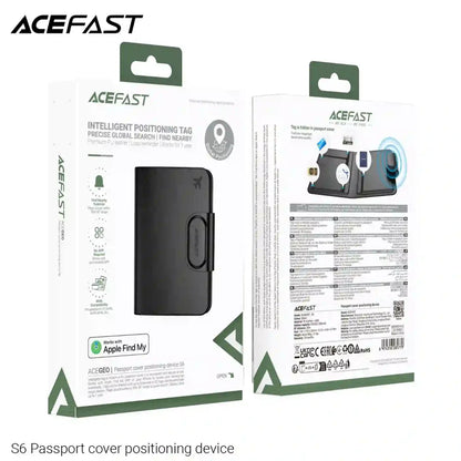 Anti-loss passport case compatible with Apple Find My
