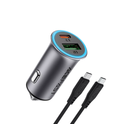 ACEFAST B16 95W dual-port car charger set with cable
