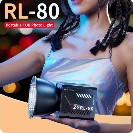 60W COB Video Light – Bi-Color Handheld Fill Light with Battery