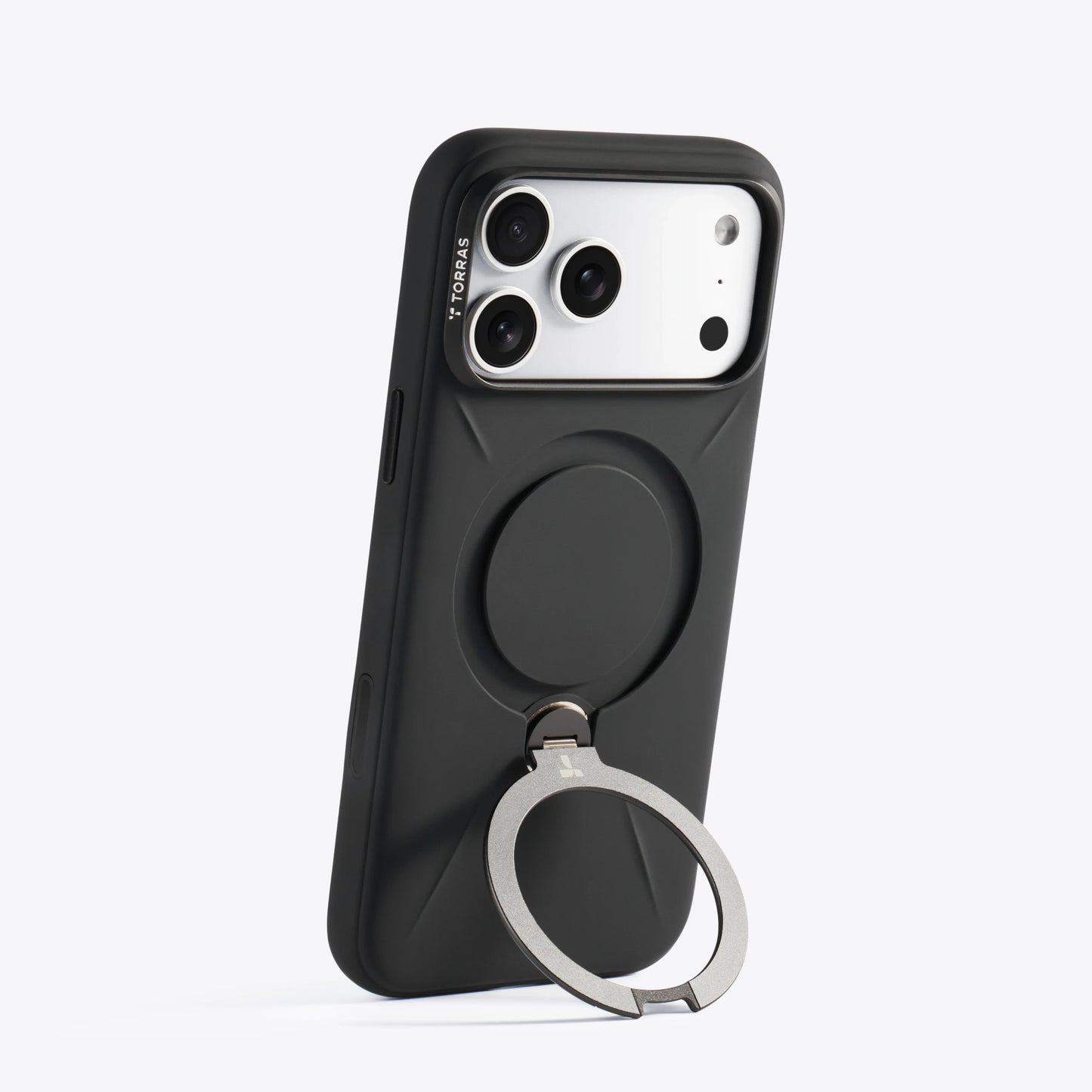 Premium silicone MagSafe case for iPhone 17 Pro Max featuring a slim protective design.
