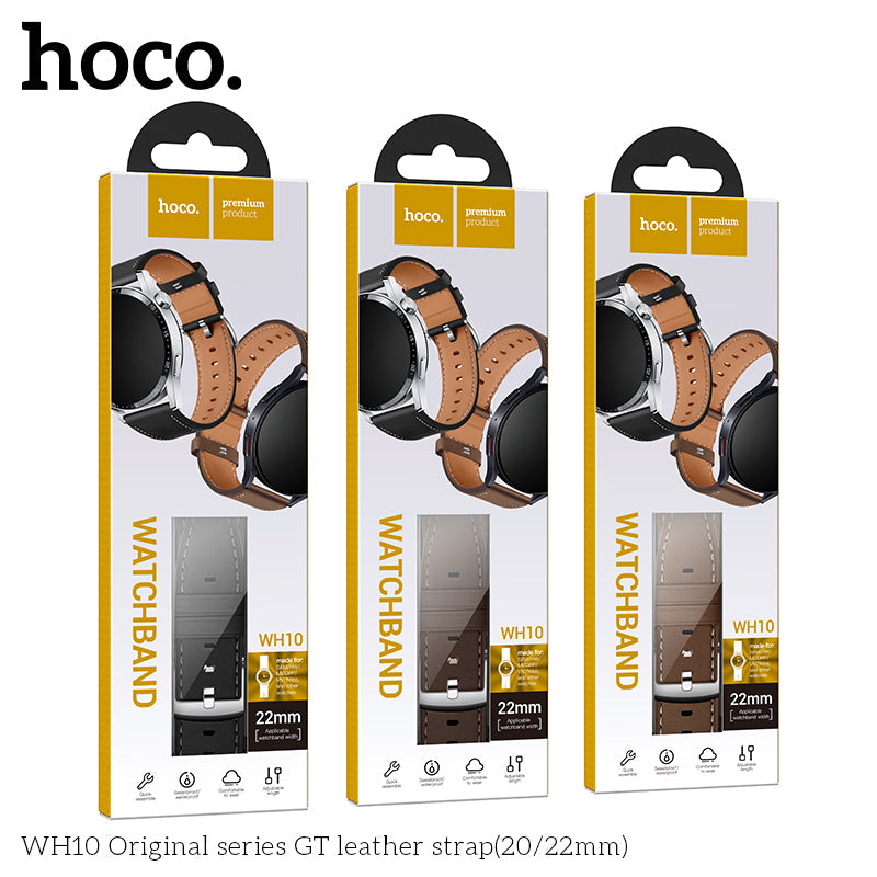 Leather strap 22mm HOCO WH10