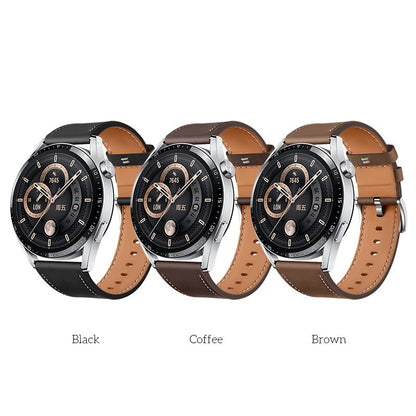 Leather strap 22mm HOCO WH10