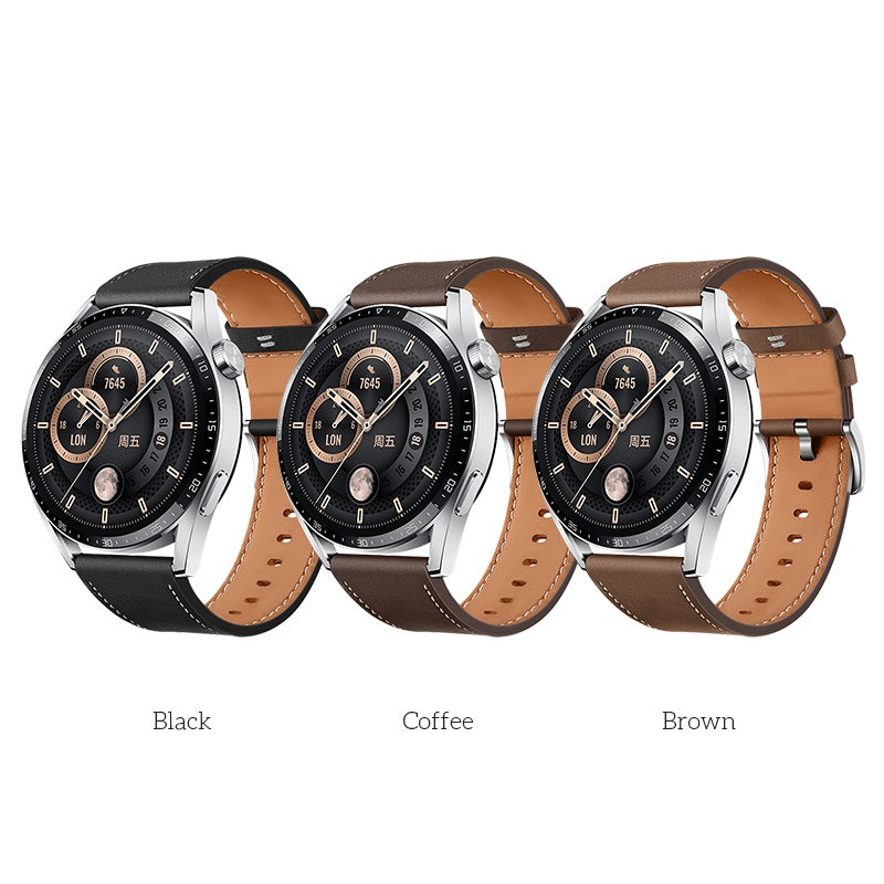 Leather strap 22mm HOCO WH10