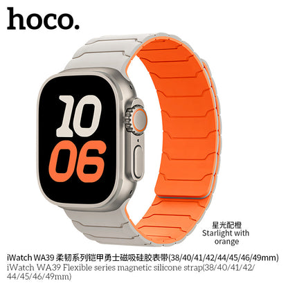 Hoco WA39 Magnetic Silicone Strap for Apple Watch | Flex Series