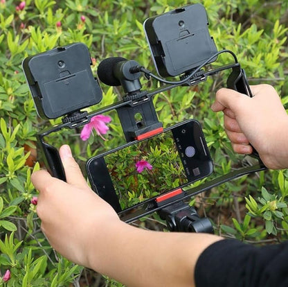 Plokama Video-Making Kit PK-778 – Tripod, Dual LED Lights, Mic & Remote for Vlogging