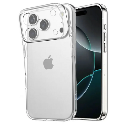 iPhone 17 Series Full Clear Rubber Case – Shockproof Transparent Cover
