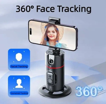 P02 Auto Face Tracker | 360° Smart AI Tracking Phone Holder