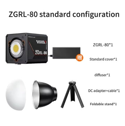 60W COB Video Light – Bi-Color Handheld Fill Light with Battery