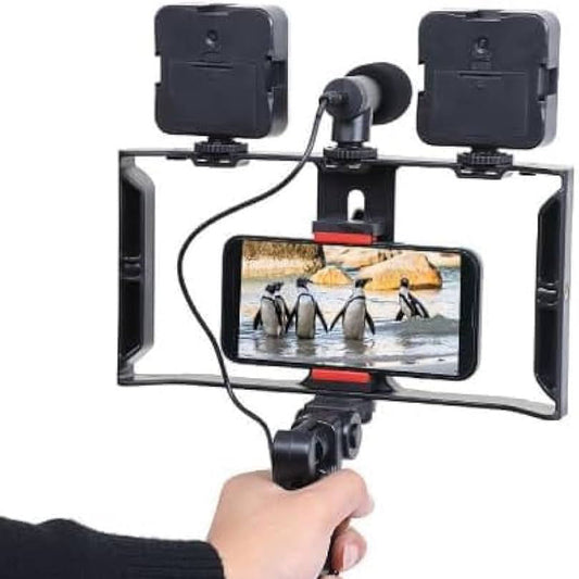 Plokama Video-Making Kit PK-778 – Tripod, Dual LED Lights, Mic & Remote for Vlogging