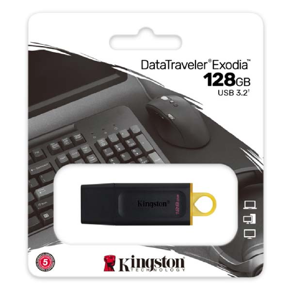 Portable Kingston USB 3.2 storage device
