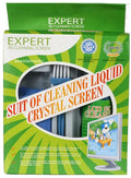 Expert LCD Screen Cleaning Kit (Liquid + Brush + Microfiber Cloth)