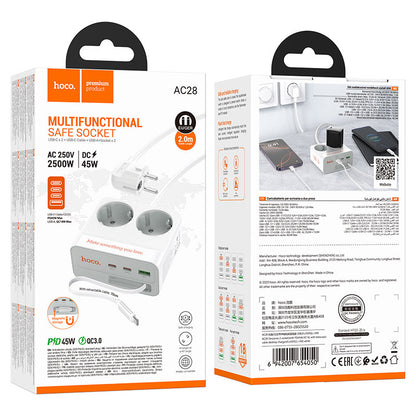 HOCO AC28 Descanso Power Strip - Packaging