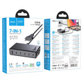 C151A Modern Multi-Port Charging Station with Built-in Type-C Cable