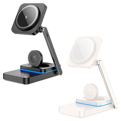 HOCO CQ10 folding 3 in 1 wireless charger station