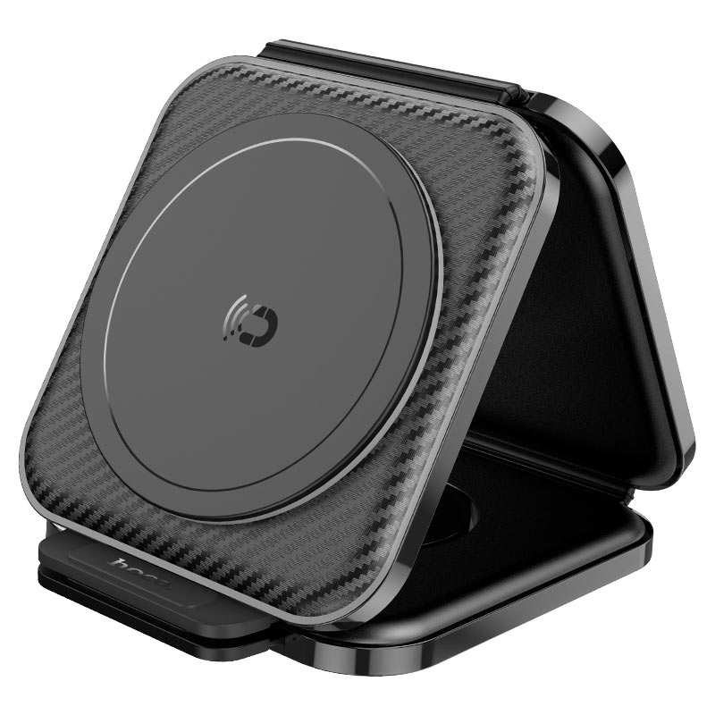 Foldable HOCO CQ4 charging station multi device setup