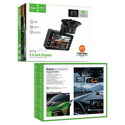 HOCO DV14 dash cam full HD car driving recorder