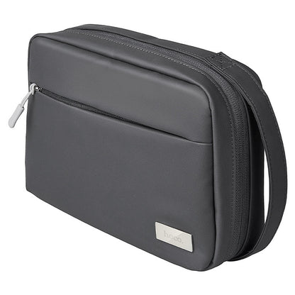HOCO storage bag holding chargers and earphones
