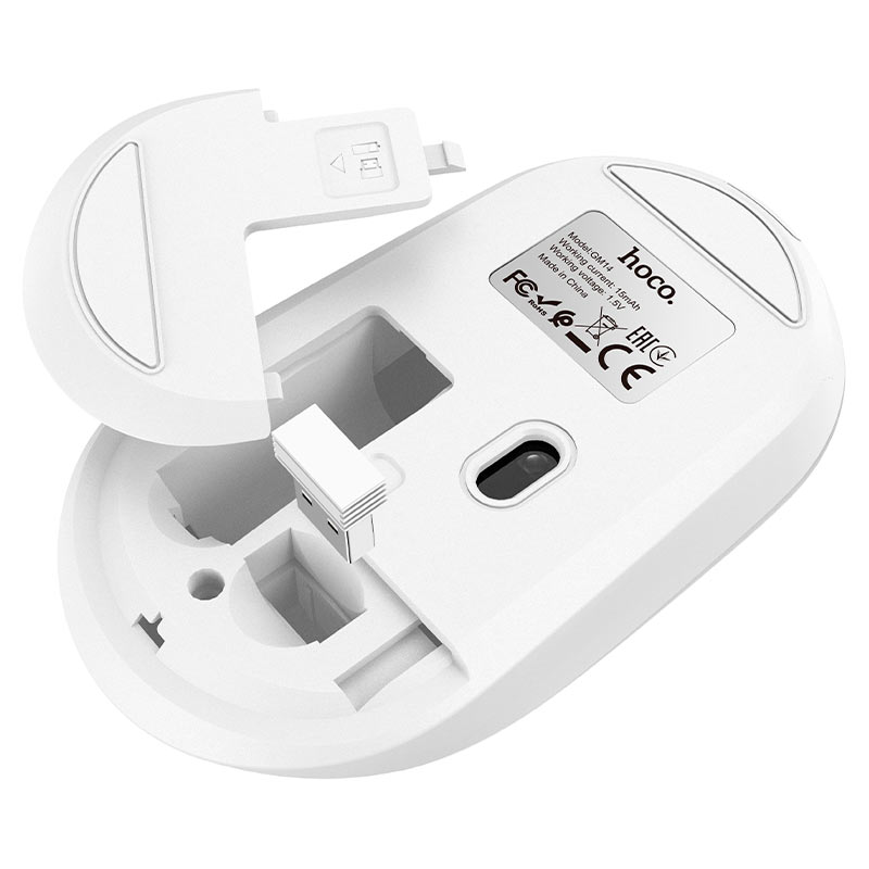 HOCO GM14 Platinum Wireless Mouse – 2.4G, 1200 DPI, 3D Button