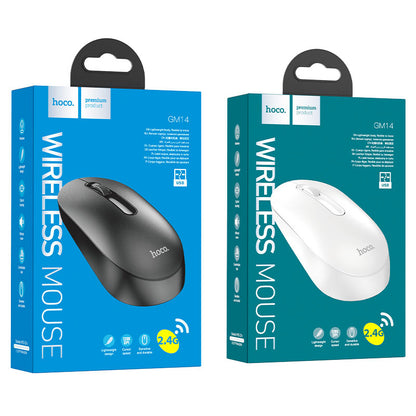 HOCO GM14 Platinum Wireless Mouse – 2.4G, 1200 DPI, 3D Button