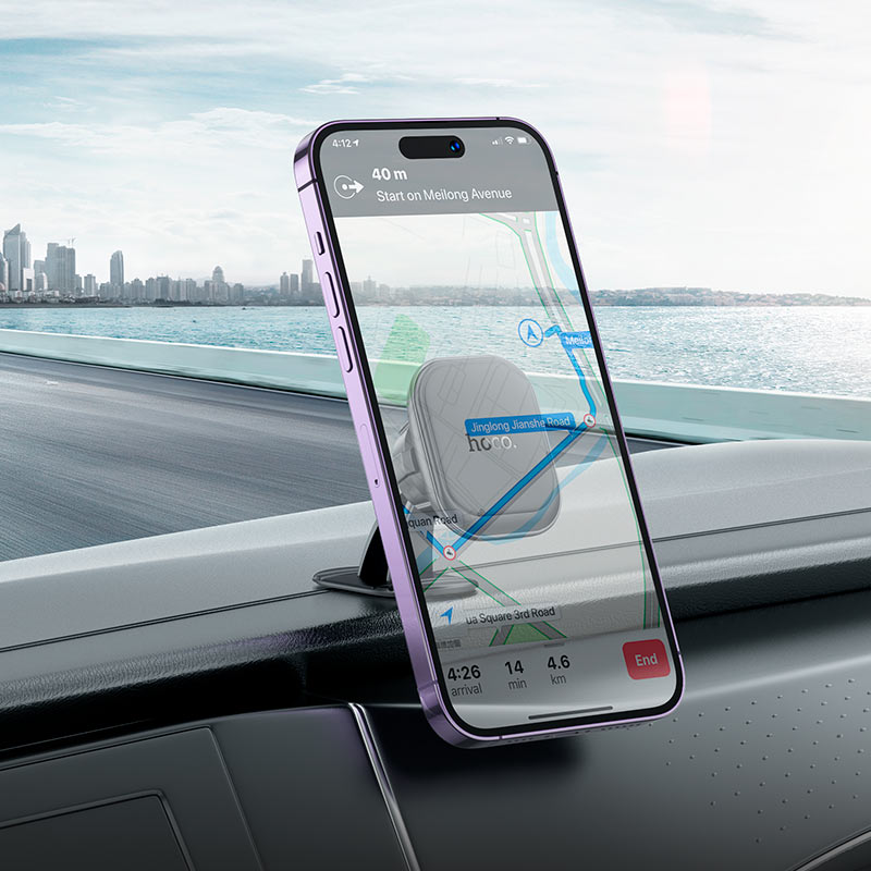 Compact HOCO H30 magnetic mount for smartphones