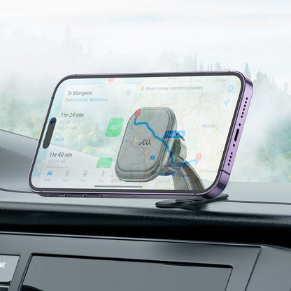 HOCO H30 phone holder installed on car dashboard
