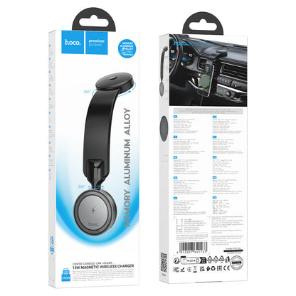 HOCO HW29 15W Magnetic Charger Center Console Car Holder