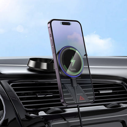 HOCO HW33 foldable magnetic car charger mount
