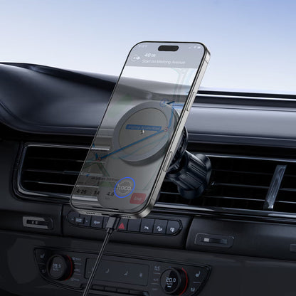 Fast wireless charging phone holder for car

