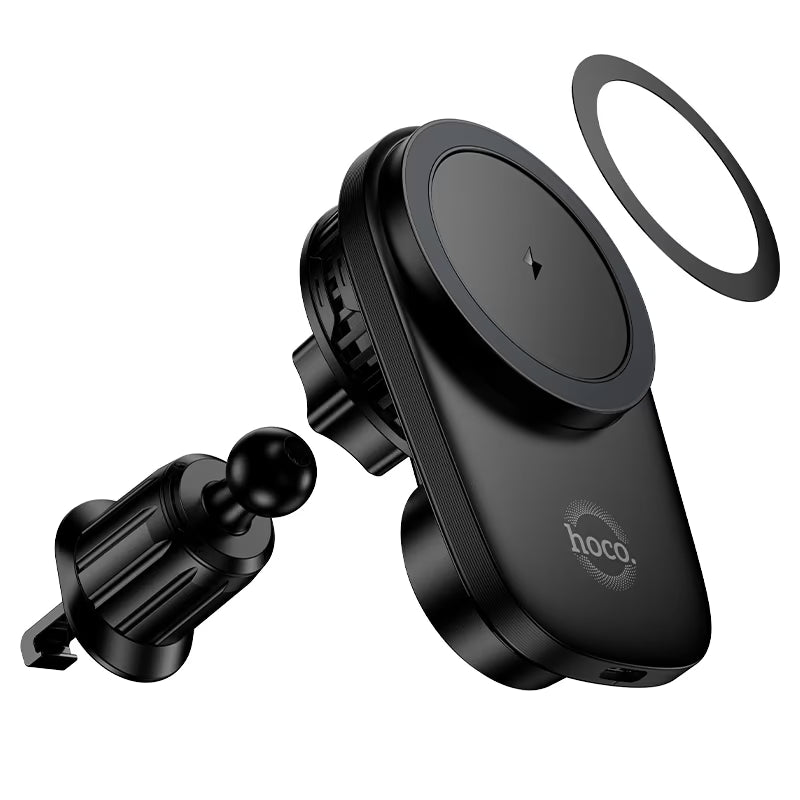 Car phone holder with wireless charging function