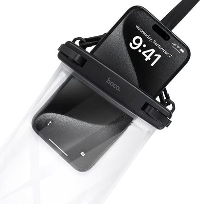 HOCO HX52 waterproof mobile case with secure lock and strap