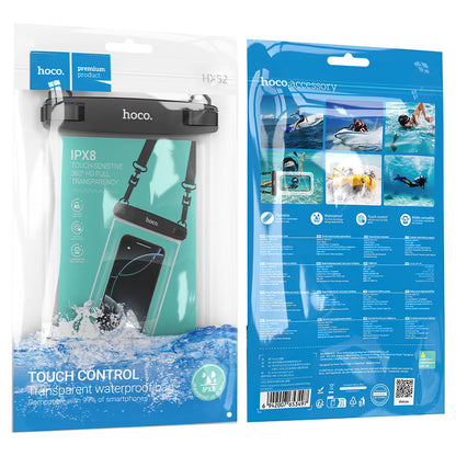 Waterproof phone pouch HOCO HX52 for swimming and beach use