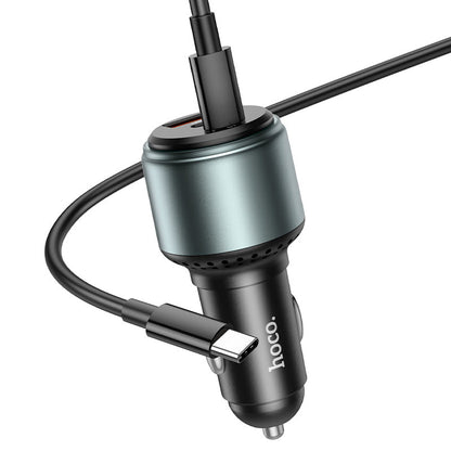 HOCO NZ9 95W car charger with dual USB-C ports