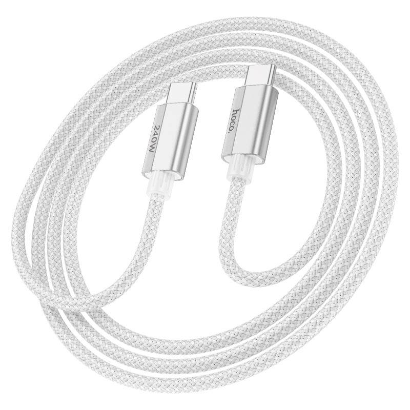 Hoco U134 Primero aluminum alloy USB-C connector close-up showing premium corrosion-resistant finish
