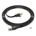 HOCO US07 Cat 6 Gigabit Ethernet Cable – Flat Pure Copper RJ45 LAN Cable, 3m